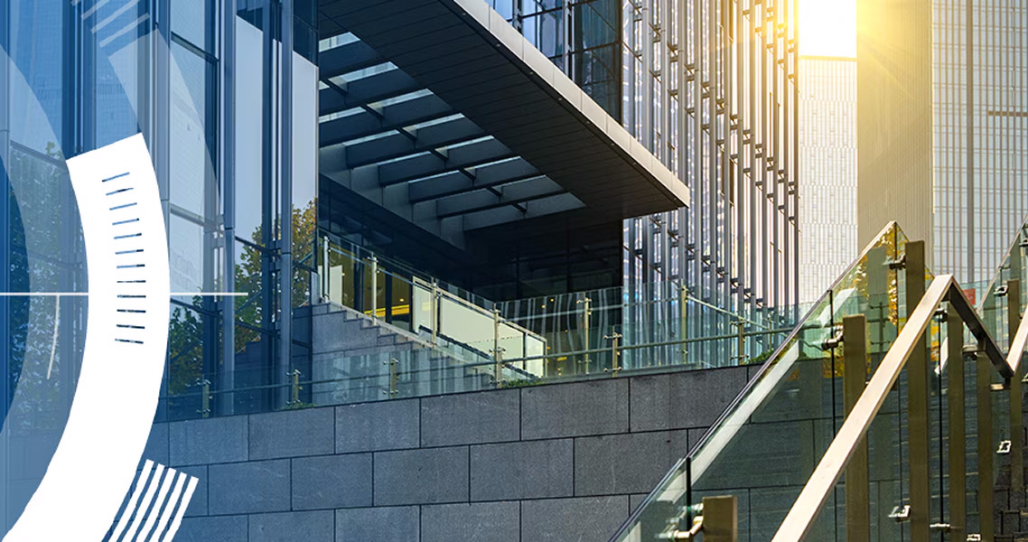 Exterior of an office campus
