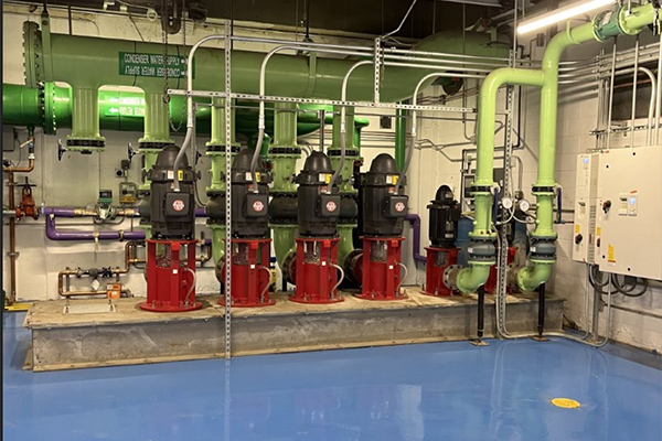 Central Utility Plant - Chilled Water -2 YMC2 and 2YKs providing the needed cooling for both comfort and process.