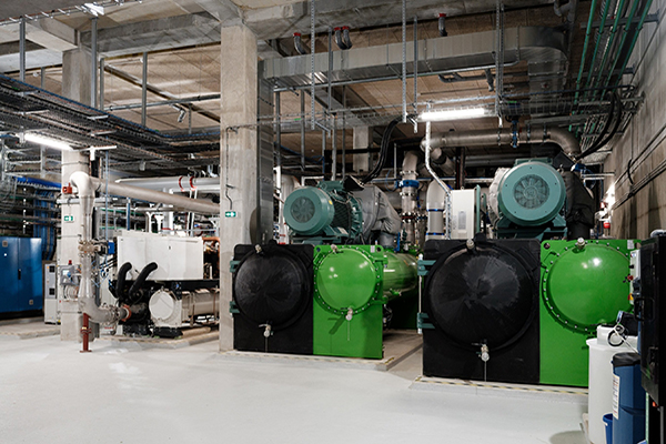 Inside view of a manufacturing plant